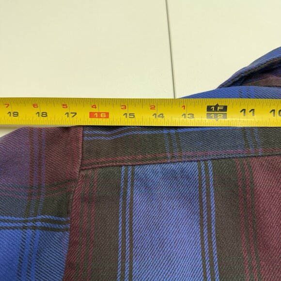 Vintage Five Brother Flannel Shirt Mens Medium 21.5x26.5 Heavyweight USA - Picture 12 of 13